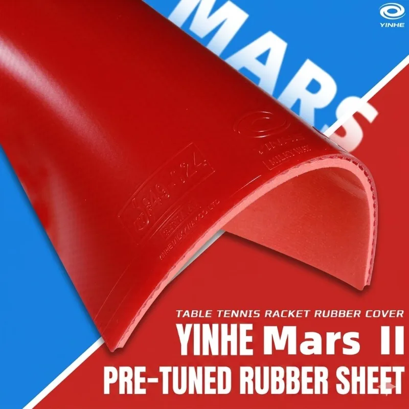 1pcsYinhe MARS 2 Table Tennis Rubber Non-sticky Max Tense Ping Pong Rubber Sheet with Sponge for Backhand