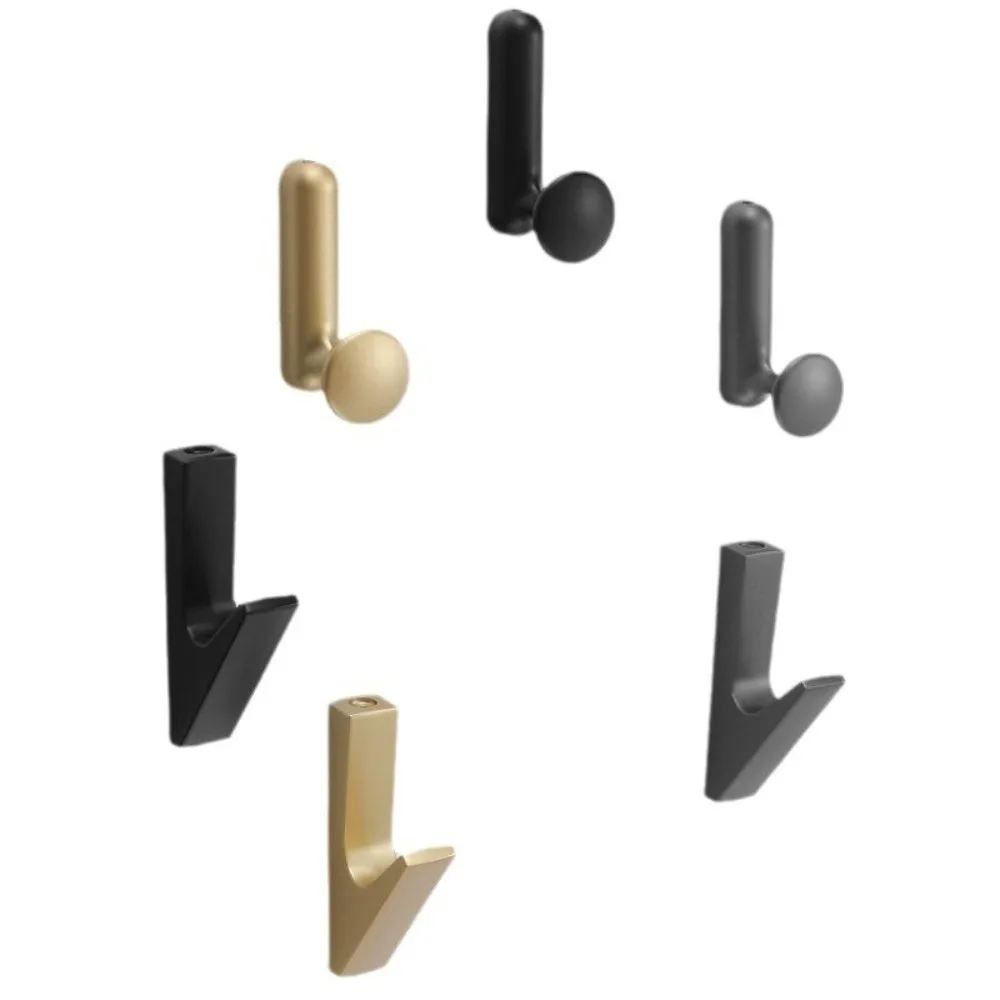 Durable Metal Wall Hook Waterproof Self-Adhesive Storage Hooks Strong Adhesive Towel Hook Kitchen
