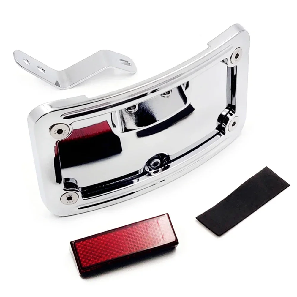 

Laydown Curved License Plate Bracket For Harley Davidson Softail FLSTSC/Deluxe FLSTN Aftermarket Motorcycle Parts