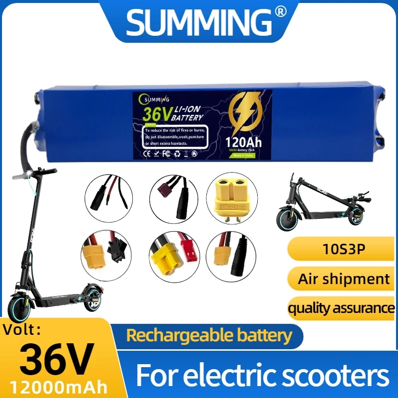 

Electric Scooter 10S3P 36V 120Ah Rechargeable Lithium Battery Pack ⚡✅ Power Modified Bicycle electric scooter Vehicle