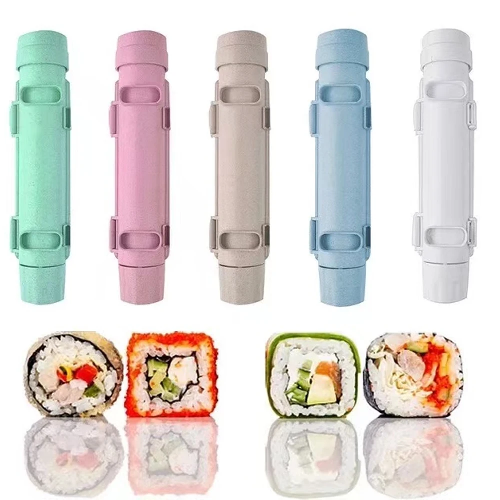 1pc DIY Sushi Making Machine Kitchen Sushi Tool Sushi Maker Quick Sushi Bazooka Japanese Rolled Rice Meat Mold Bento Accessories