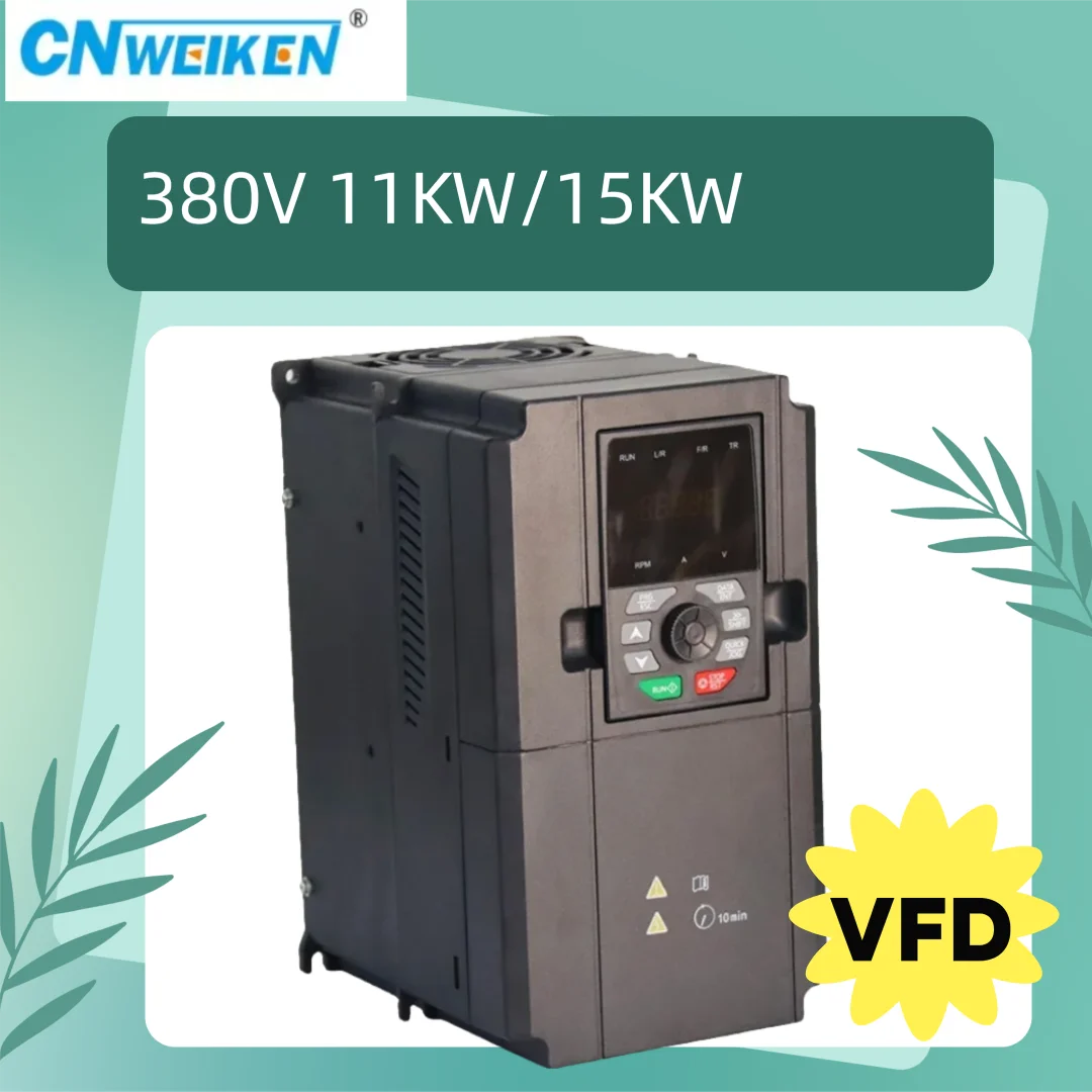 

Частотный преобразователь VFD 4 кВт 5 л.с. 380В, трехфазный, с векторным управлением, для управления скоростью двигателя переменного тока, 50/60 Гц