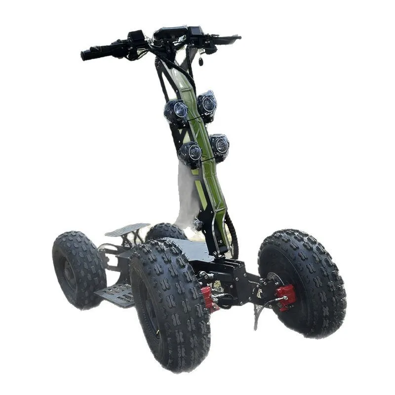 off-road electric beach vehicle four-wheel drive high-speed high-power big bicycle hunting patrol car foldable