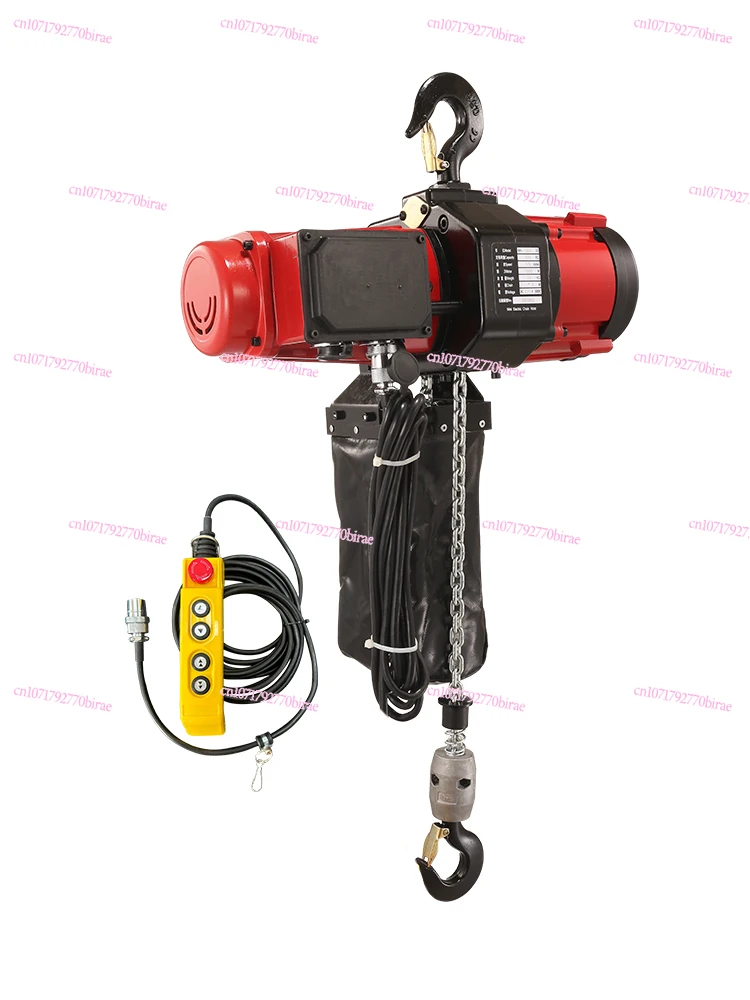 

Adjustable Speed Variable Frequency Brushless Chain Electric Hoist 1 Ton Freight Elevator Crane 220V Chain Lift