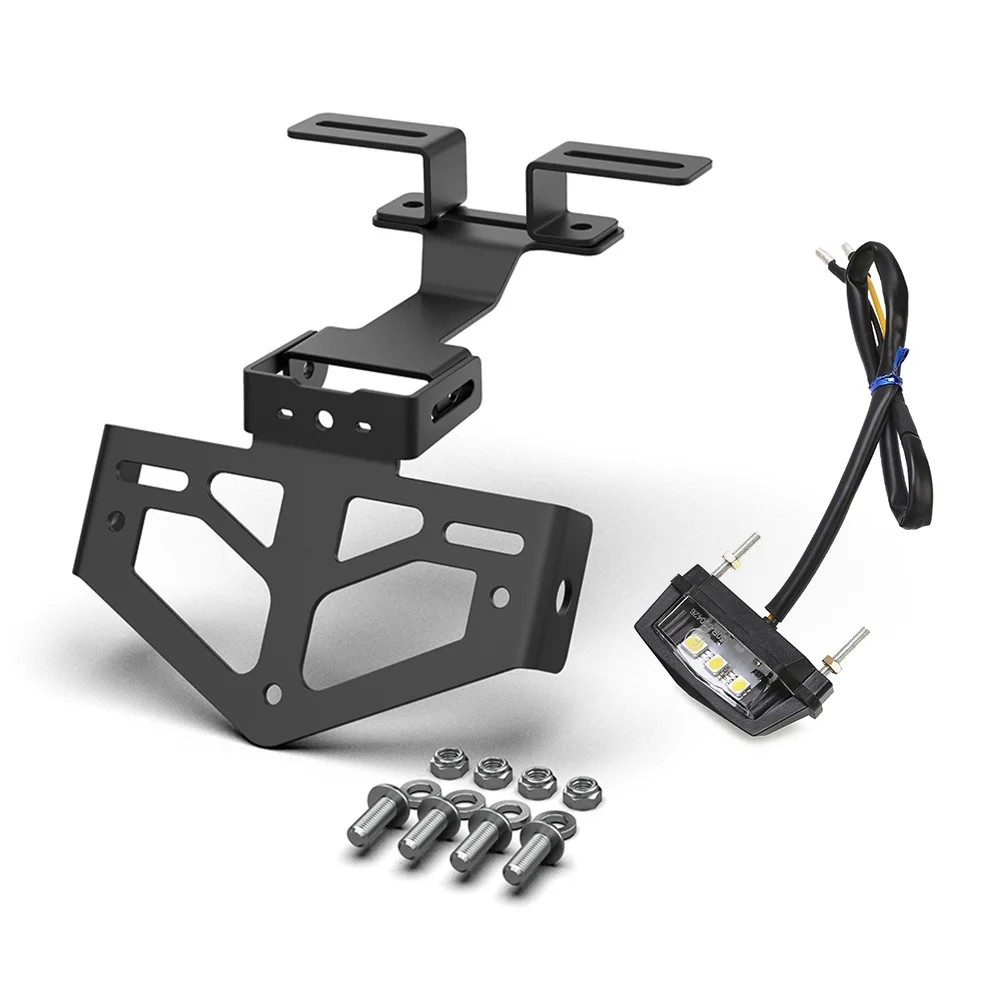 For DUCATI HYPERMOTARD 1100 EVO/796/821/939/950 Motorcycles Adjustable License Plate Relocation Bracket Fender Eliminator Kit