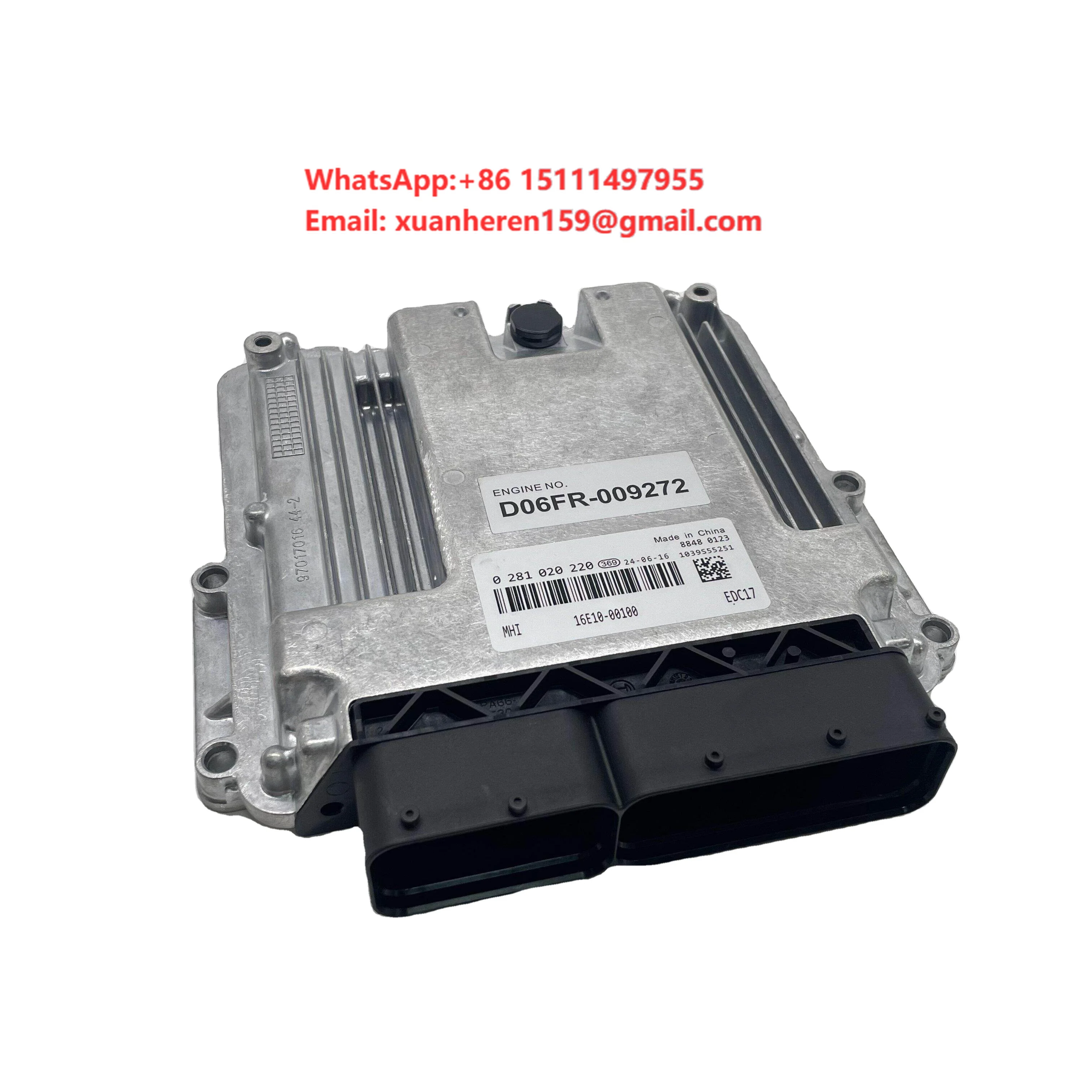 Sany 245 265 D06FR-014257 D06 16E10-00100 ECU Is Suitable for Engine Controller Computer Board
