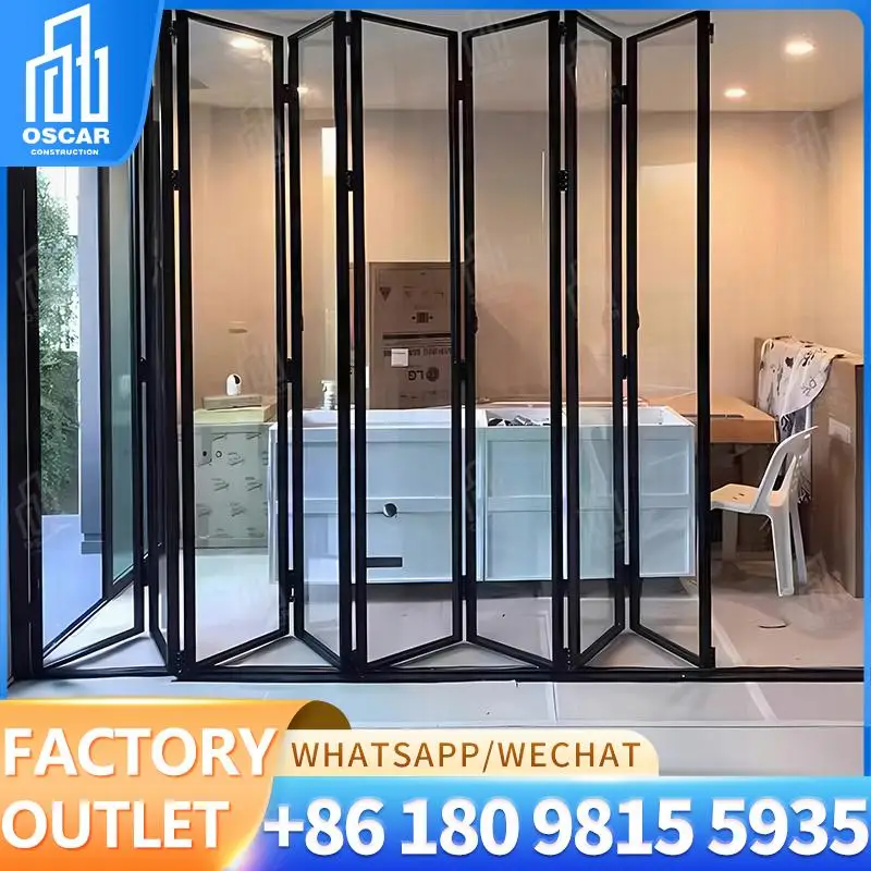 

Customizable High Function Double Folding Bifold Door for Commercial Spaces in the US Factory Direct