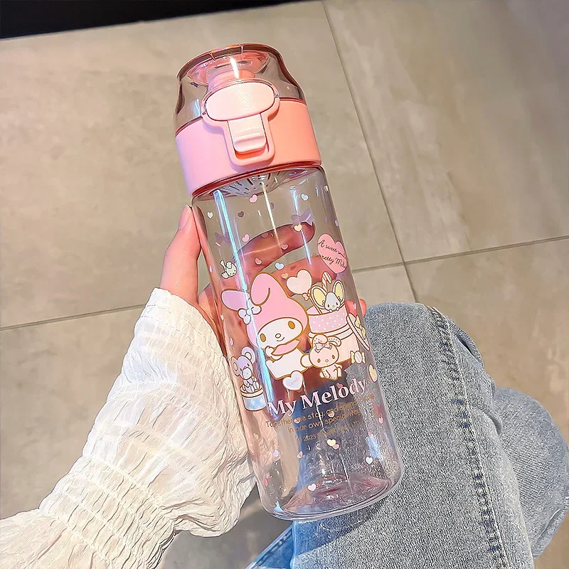 550ml kawaii melodys wasser flasche cinna morolls kuromi cartoon anime kuroms glas becher hülle spielzeug für kinder flasche geschenk wasser becher