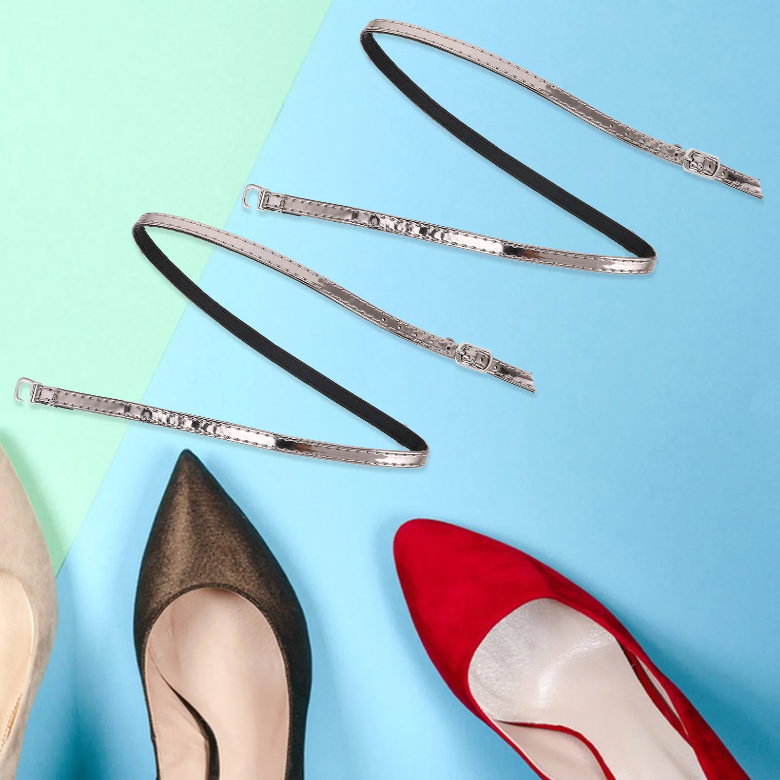 

1 пара съемных ремешков для обуви на высоком каблуке, анти-свободные регулируемые ремни на щиколотке, безопасная пряжка для женщин, аксессуары для официальной вечеринки