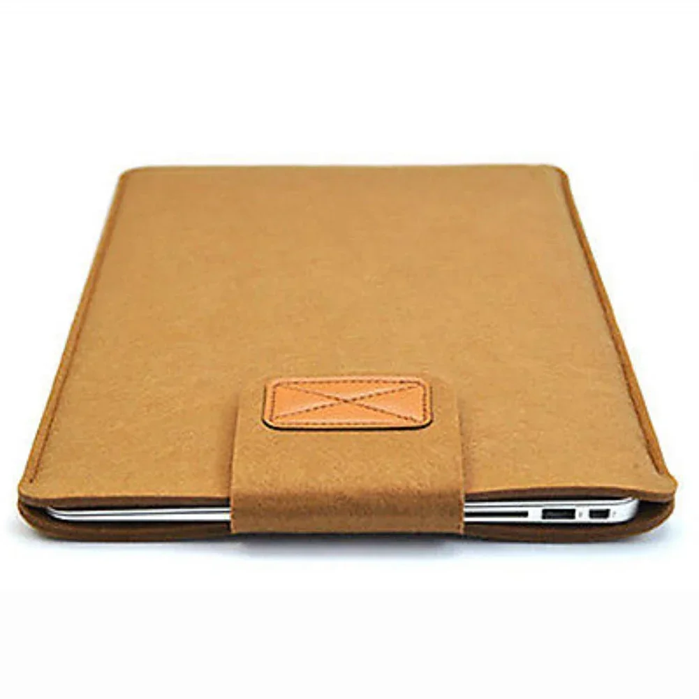 Funda delgada para tableta con funda de fieltro para MacBooks Air Pro 11 13 15 pulgadas bolsa de almacenamiento para tableta de Color sólido