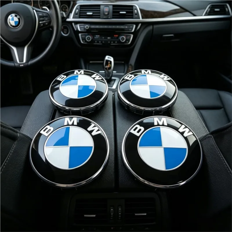 

For BMW 7Pcs Badge Logo 3D Wheel Center Cap Set Fit E36 E46 E53 E90 E60 E93 E87 G01 G20 E30 X1 X3 X5 X6 X7 F30 F20 Accessories