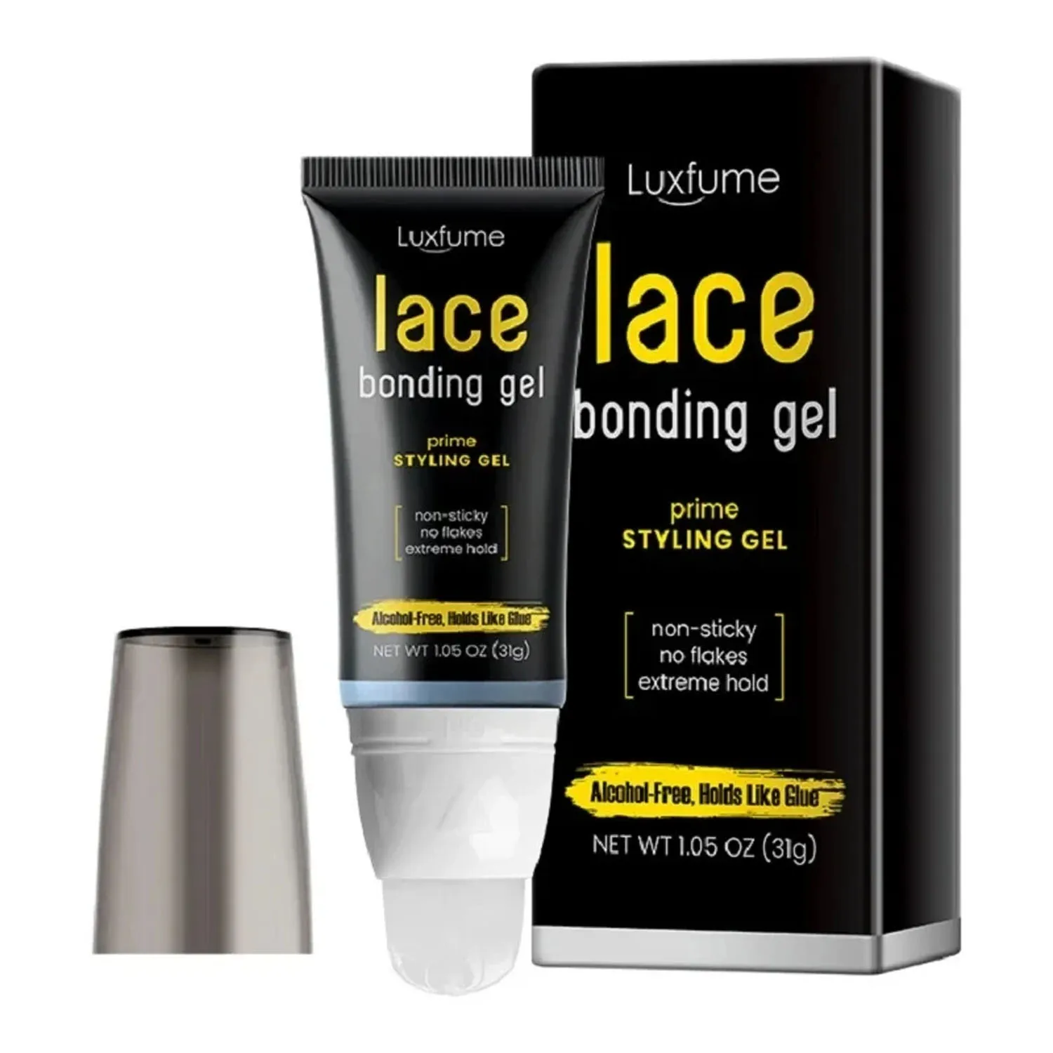 

1PC 31G Strong Hold Waterproof Lace Wig Glue Invisible Bonding Gel for Wig Installation Prime Styling Hair Gel for Lace Wigs