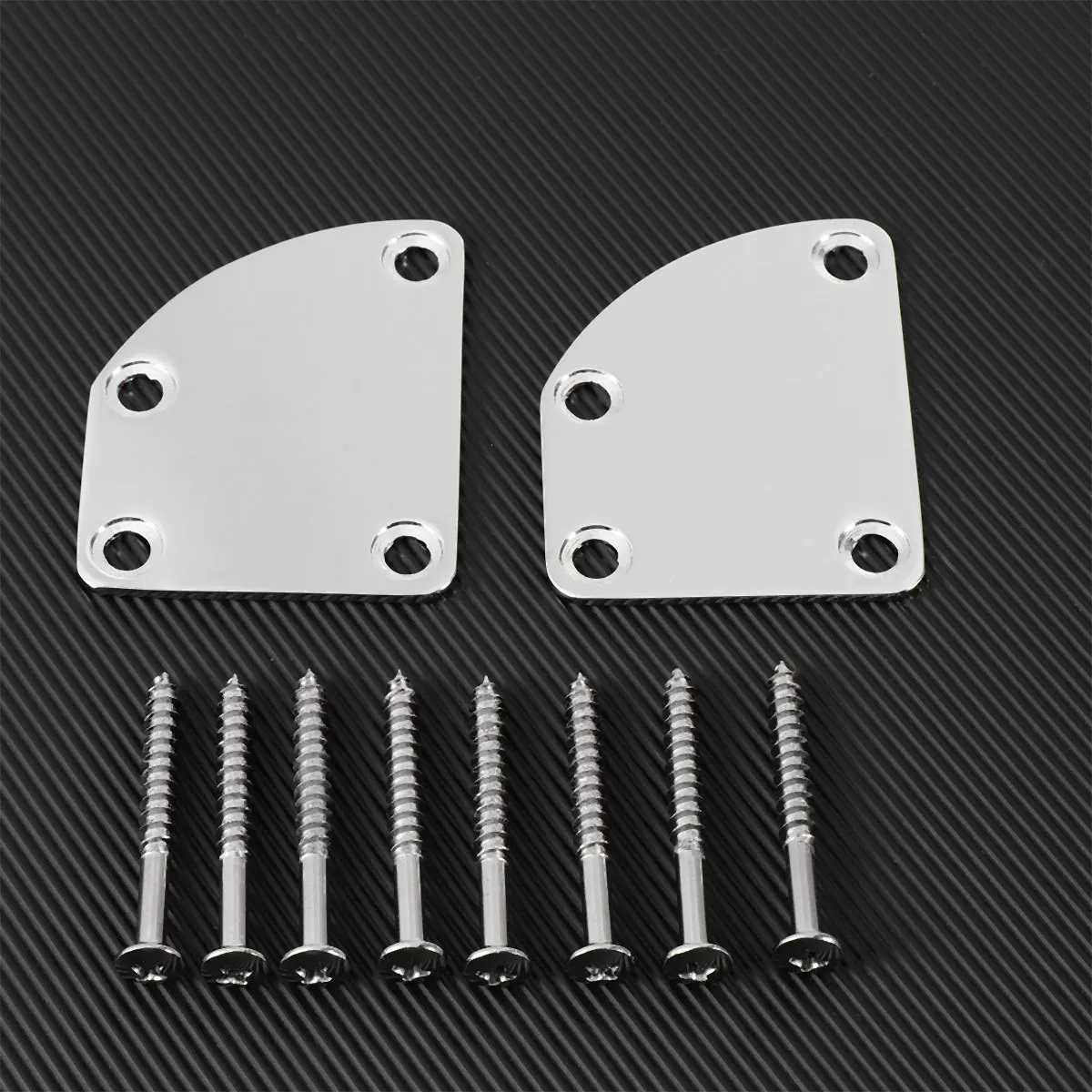 

2Pcs Electric Guitar Neck Plate Bass Neck Strength Connecting Board Replacement Metal Durable High-Grade Material for Guitar
