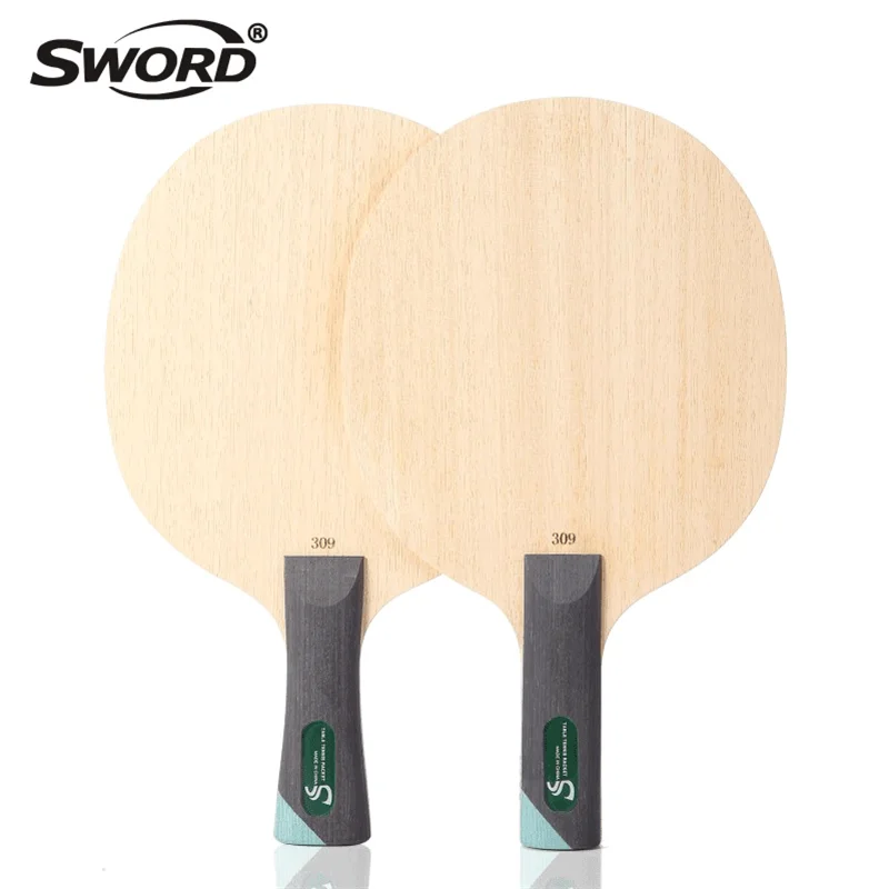 original-sword-309-table-tennis-blade-9-ply-pure-wood-defensive-chopping-ping-pong-blade-fl-st-handle-for-choppers