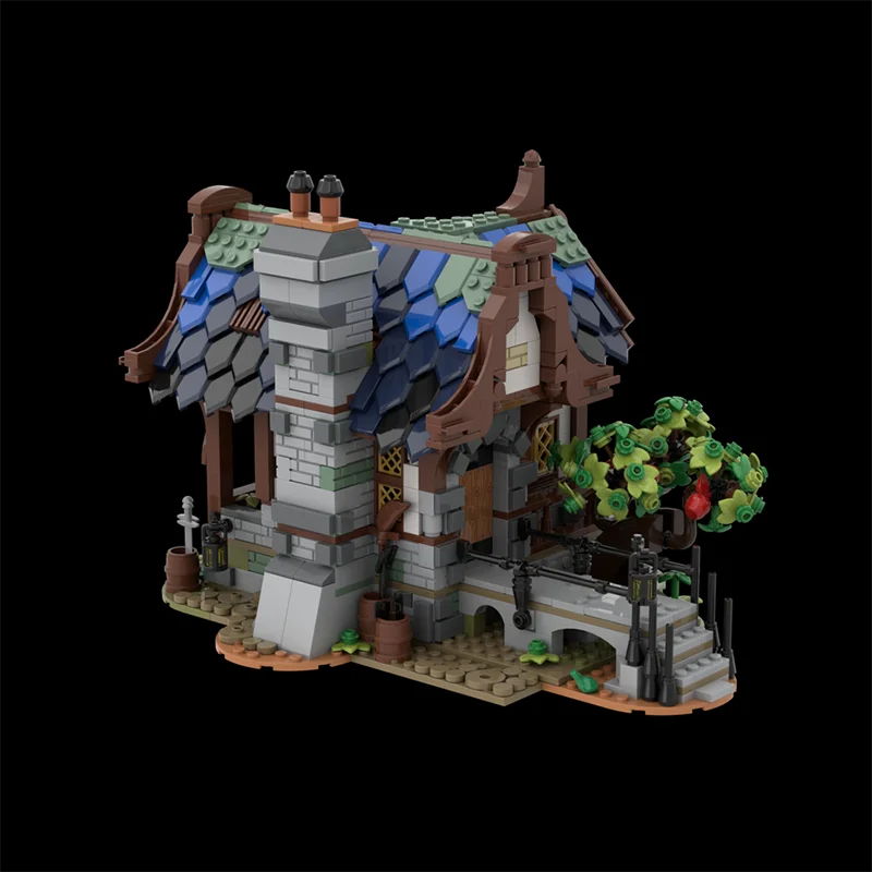 Modulare Stadt Gebäude Modell Moc Bausteine Mittelalterlichen Haus Modell Technologie Ziegel Montage Fahrzeug Spielzeug DIY Urlaub Geschenke