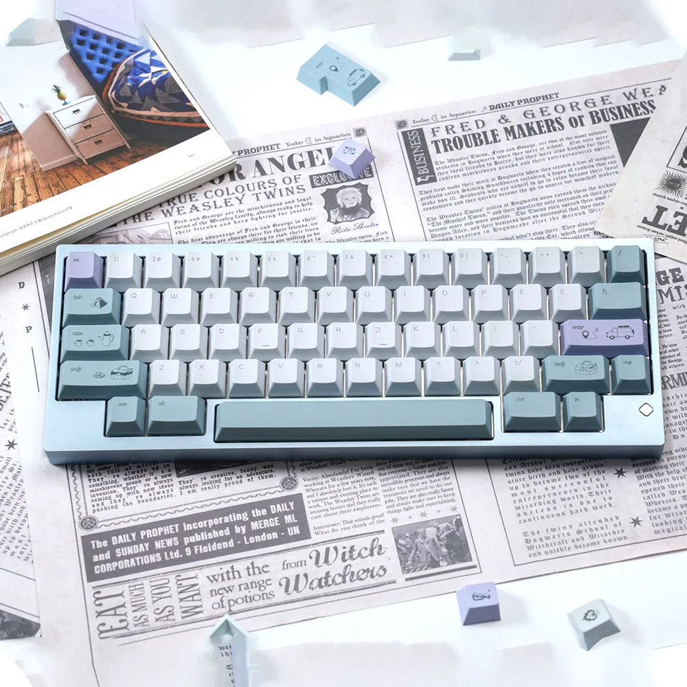 144 keys Camping theme keycaps Dye-Sublimation Cherry Profile PBT keycaps For MX Cherry 64/96/104/108 Mechanical keyboard