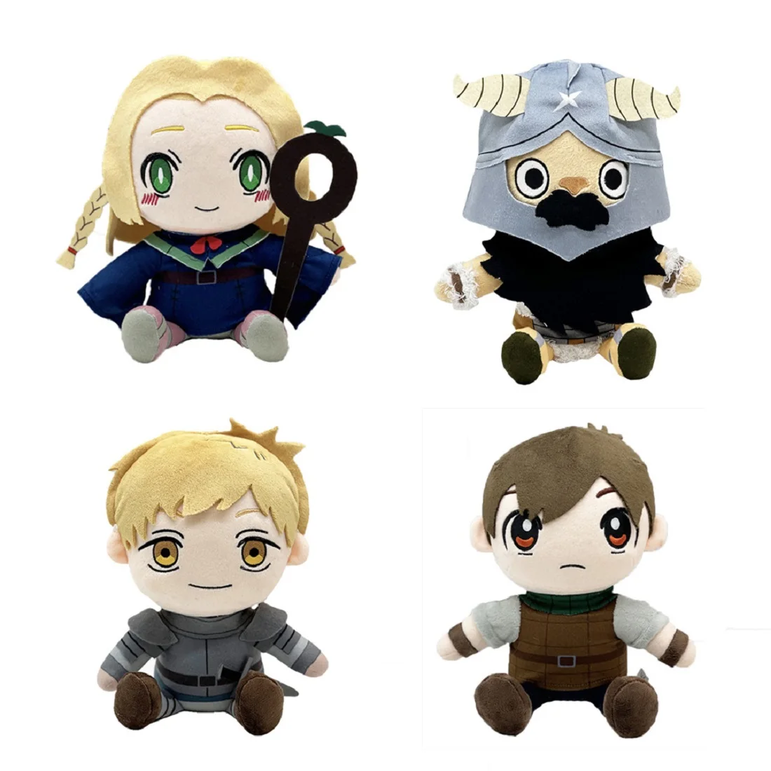 

Anime Delicious in Dungeon Plush Toys Cartoon Stuffed Figure Chilchuck Marcille Laios Plushie Doll Sofa Ornaments Christmas Gift