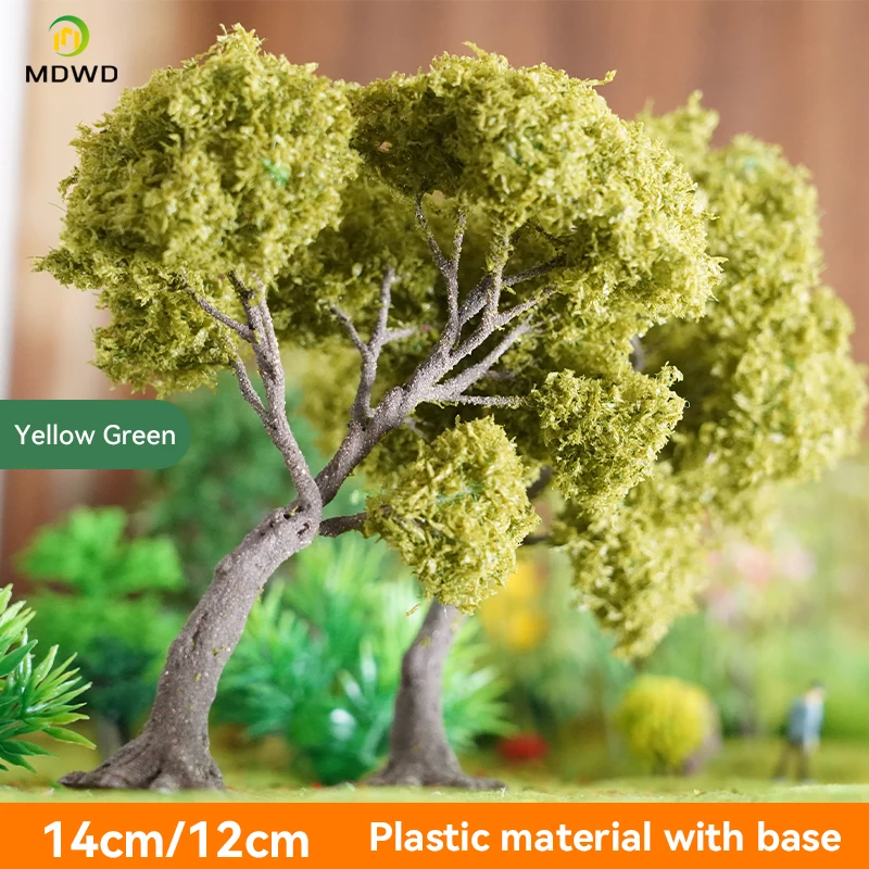 3-24 cm Draht Baum Modell Miniatur Landschaft Grüner Baum Dekoration Berg DIY Material Maßstab Modell Zug Eisenbahn Layout