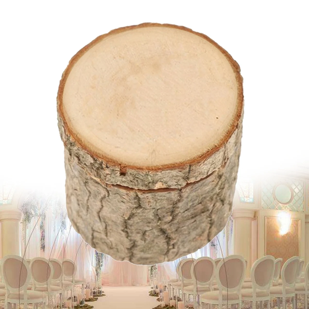 

Ceremony Ring Bearer Holder Wooden Box Retro Decor Carrier for Wedding Bamboo