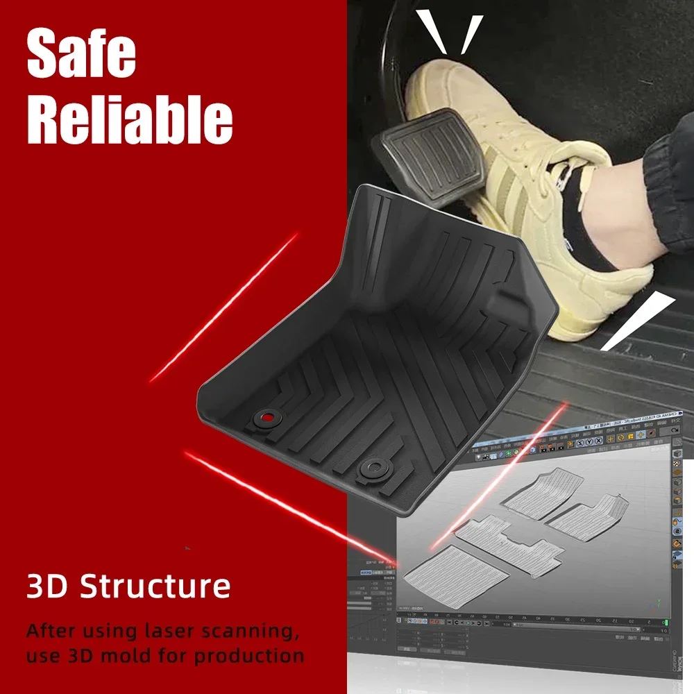 

TPE 3D Car Floor Mat RHD for MG5 2021-2025 Waterproof Non-slip Car Mat