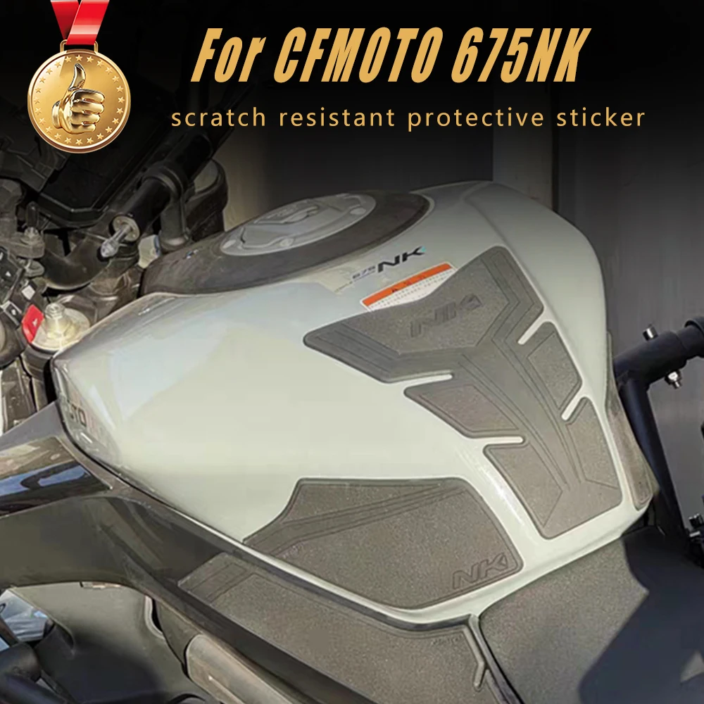 Para cfmoto 675nk nk675 675 nk cf675 motocicleta 3d anti deslizamento almofada do tanque de óleo combustível lado joelho aderência decalque protetor adesivo almofadas