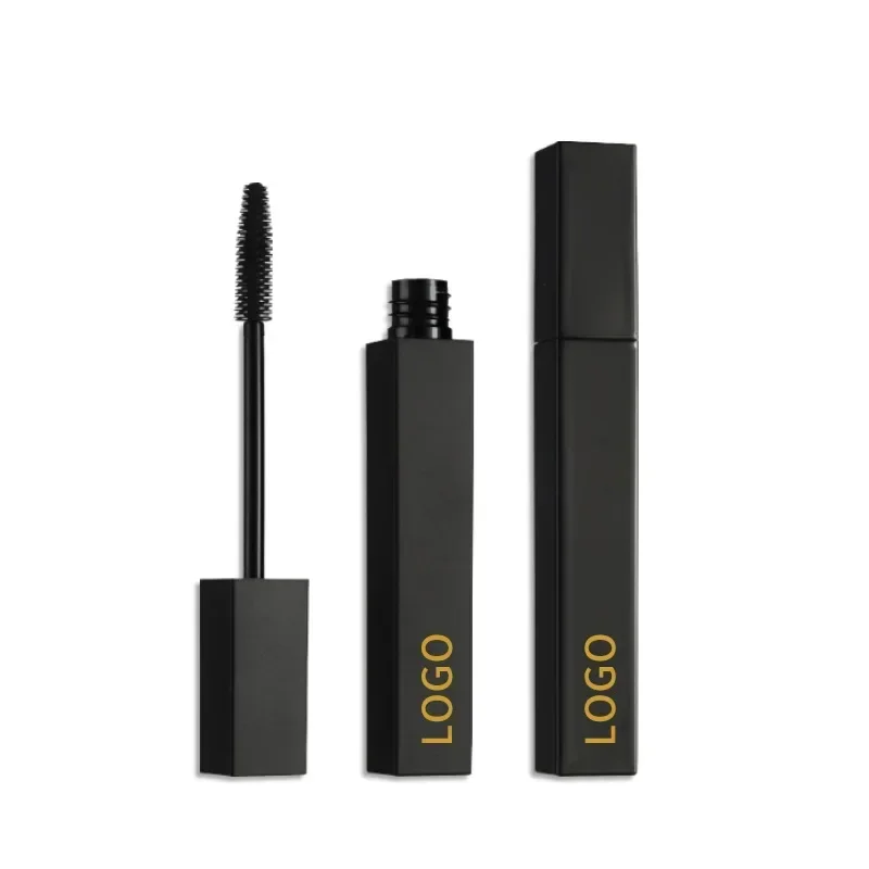 Private Label Mascara Custom Bulk Black Square Tube Lengthening Non-smudge Volumizing Waterproof Fast-Dry Long-lasting Makeup