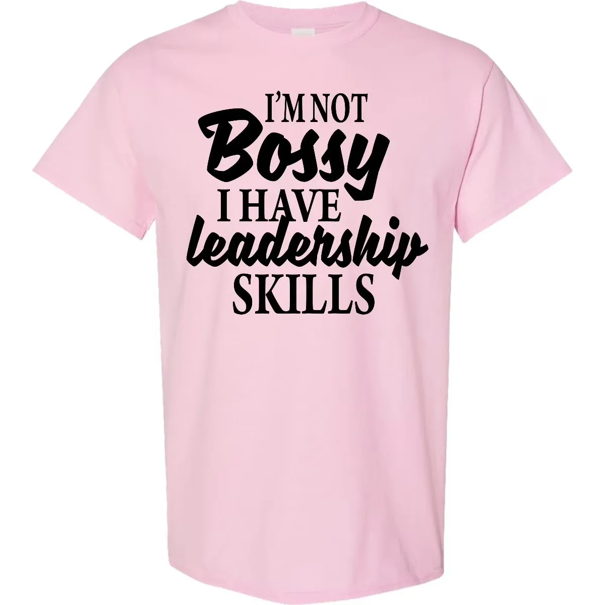 Camiseta gráfica con eslogan divertido de "No soy dominante, tengo habilidades de liderazgo" para hombre, camiseta de manga corta