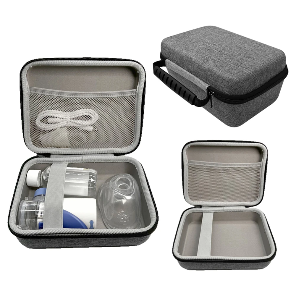 

Portable Nebulizer Carry Bag Anti-Scratch Hard Shell Nebulizer Box Waterproof Nebulizer Storage Handbag for Inhaler Spacer Case