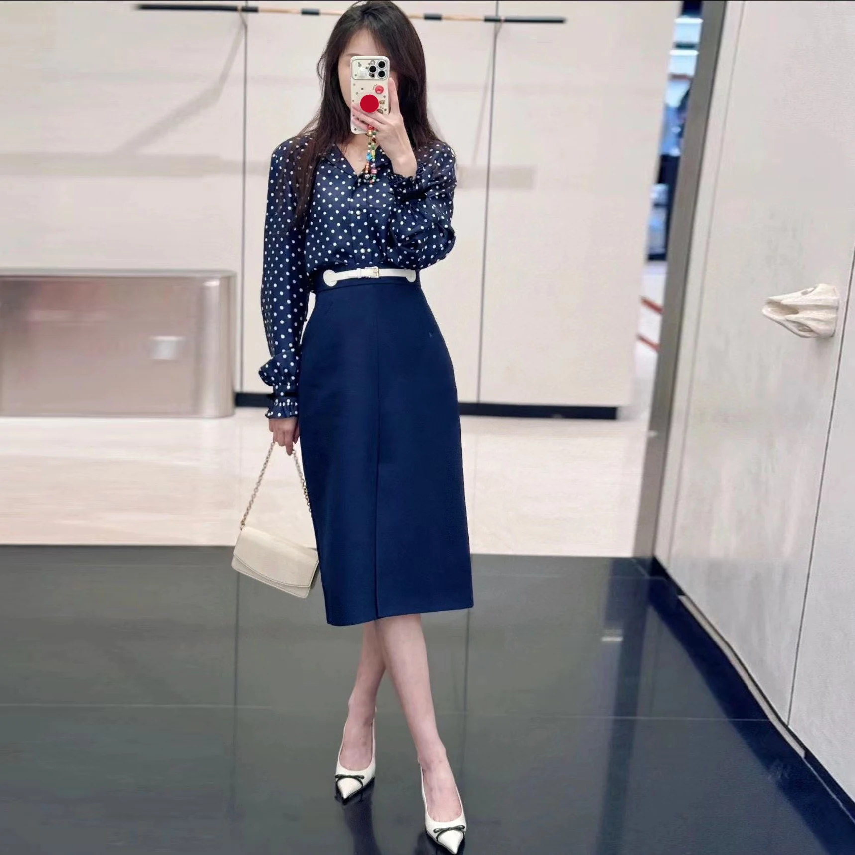 

Элегантная женская винтажная юбка в стиле Хепберн, средней длины, с карманами, из смесового шелка, с асимметричным разрезом, модная, приталенная, женская.