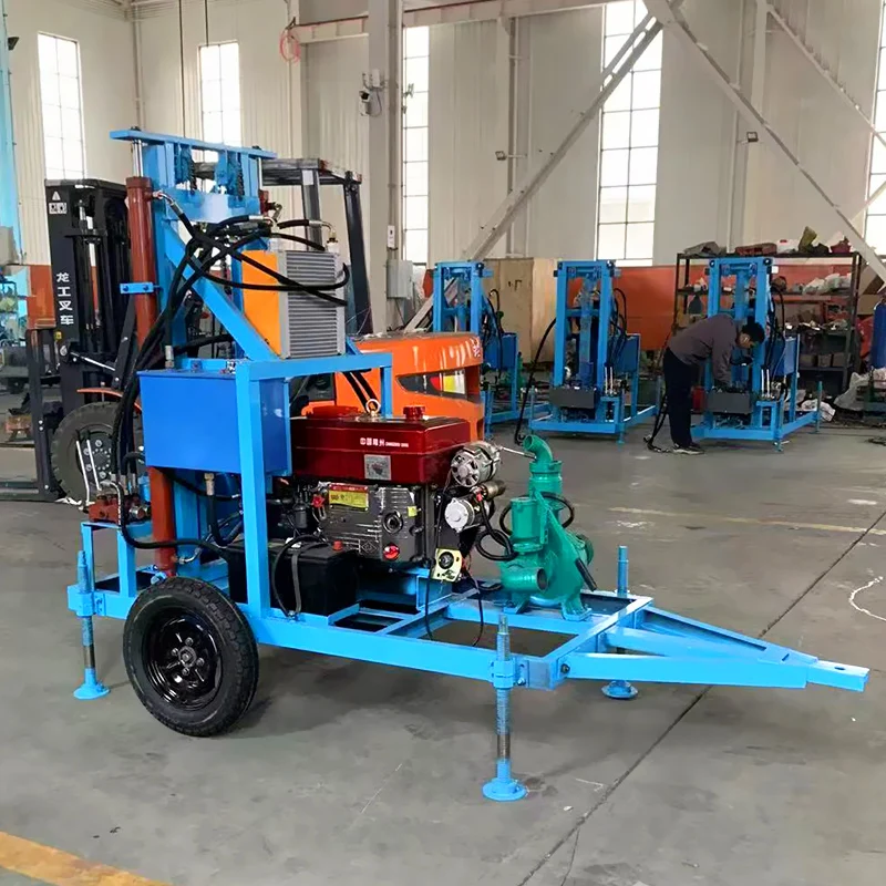 

Customized Diesel Hydraulic Wheel-Type Portable 100-200m High Efficiency Rust-Resistant Drilling Machine Water Well Drilling Rig