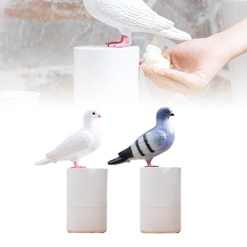 

1pc 300ml Funny Cute Pigeon Soap Dispenser Automatic Foam Hand Washer Fine Foam Automatic Sensing Liquid Soap Dispenser ABS