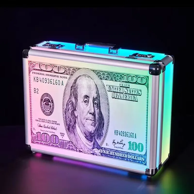 

Винный ящик для ночного клуба Armand de Brignac, бутылка шампанского, светодиодный портфель, 3 бутылки, светодиодная переноска Moet Dom, чемодан для хранения, витрина