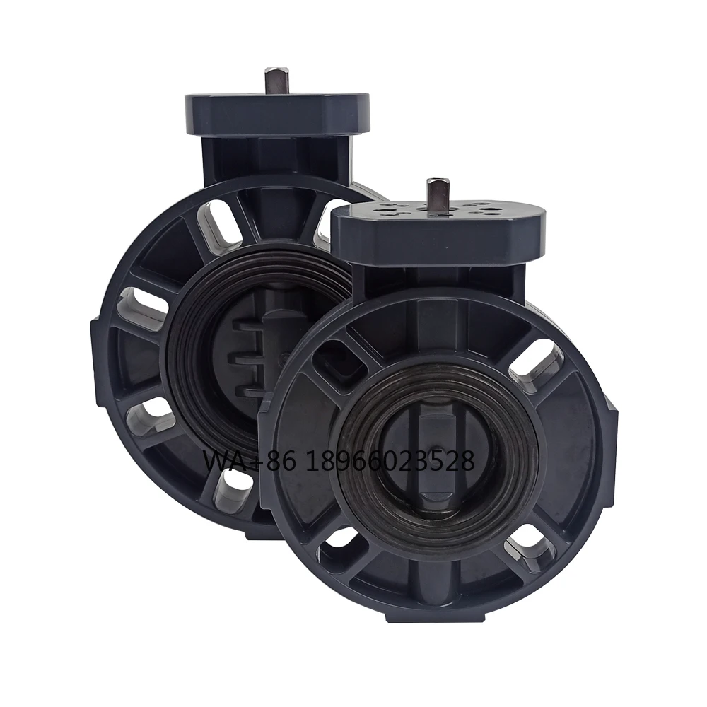 DN50~DN200  UPVC  Ready for Actuator butterfly Valve