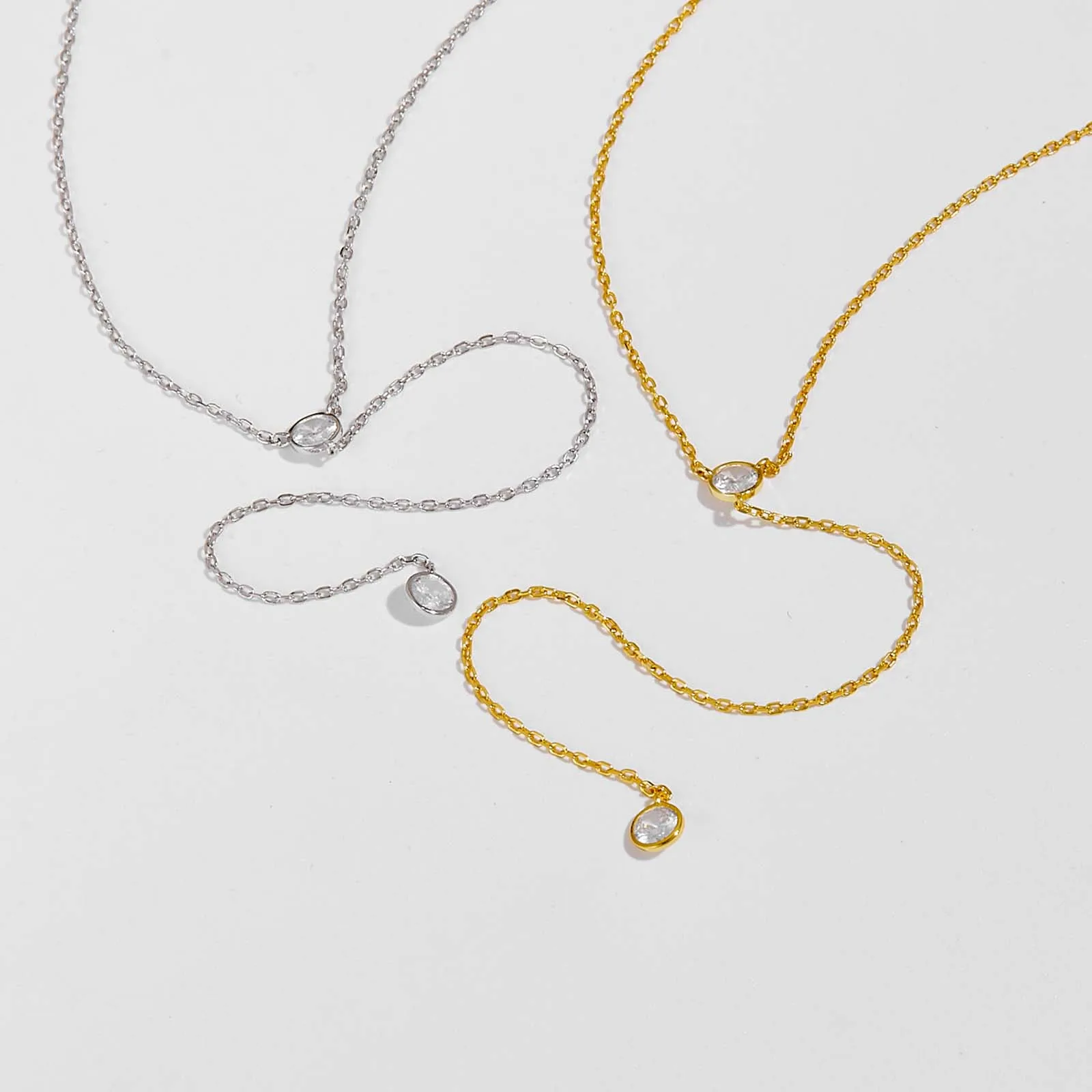 VEWANT Okrągły CZ Wisiorek Krzyż Y 925 Sterling Silver Wisiorek Długi Łańcuch Naszyjnik Choker Luksusowa biżuteria 2024 — zdjęcie 3
