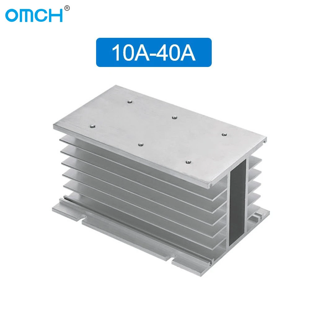 H-150 10-120a white 150*100*80mm 40A three phase solid state relay SSR aluminum heat sink radiator