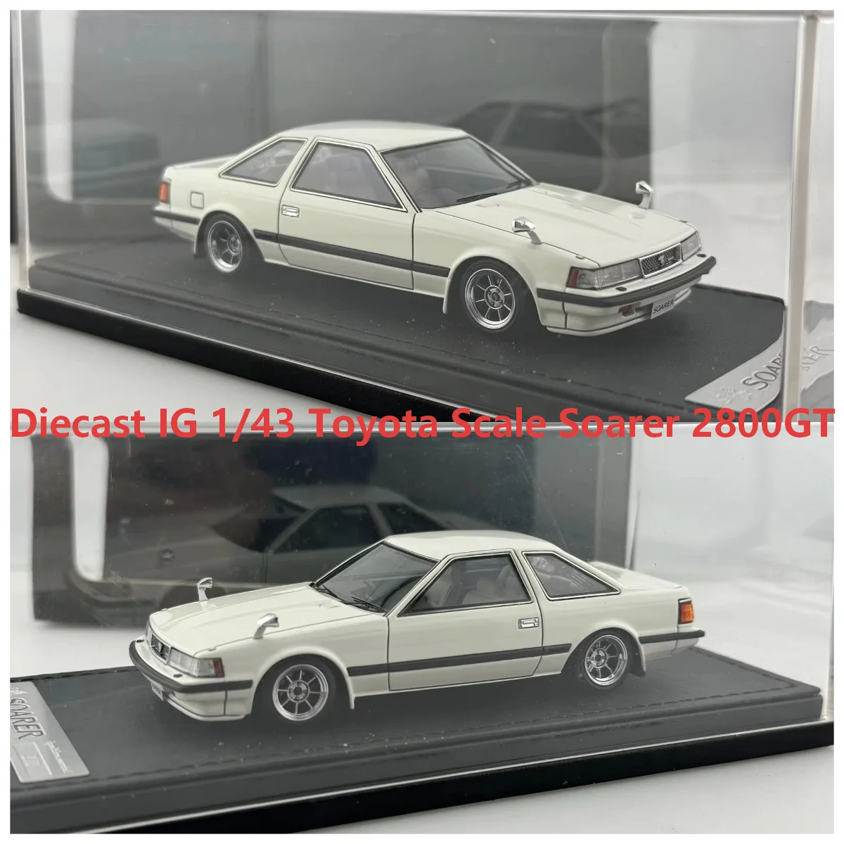 Diecast IG 1/43 Toyota Scale Soarer 2800GT Z10 Weiß 1391 Automodell, Sammlerstück, Spielzeug, Geschenk, Souvenir, Ausstellungsschmuck
