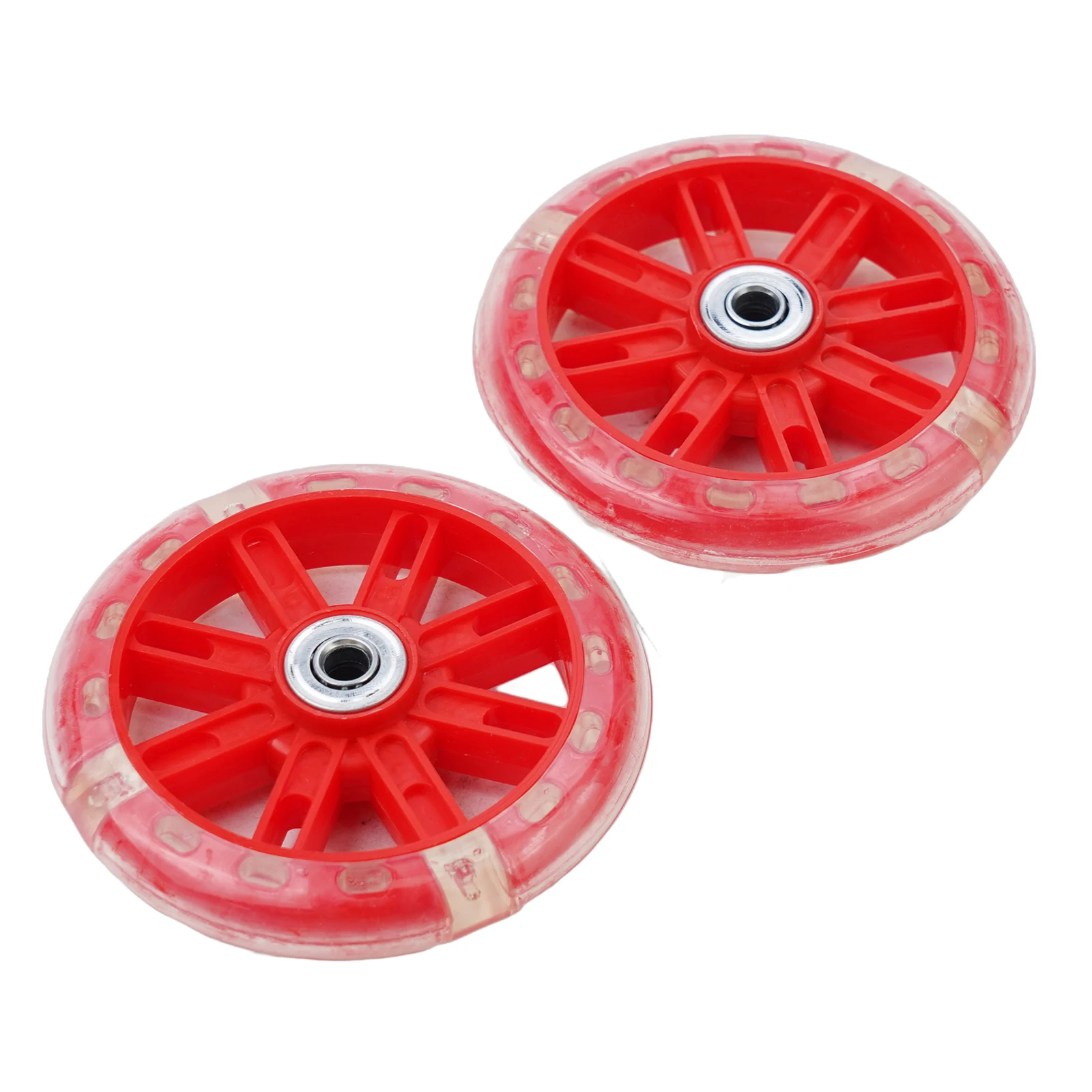 

FLICKERING LIGHTS KIDS SCOOTER WHEELS 110MM SIZE FOR STUNT PUSH WITH ABEC 7 BEARINGS FITS MOST CHILDREN'S BIKES