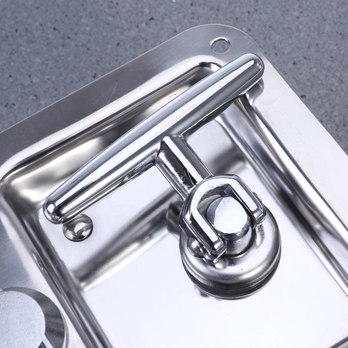 

Stainless Steel Lock 2 Keys Adjustable Cam 1.2-2Inch Door Thickness Folding T Handle Latch For Truck Trailer Toolbox