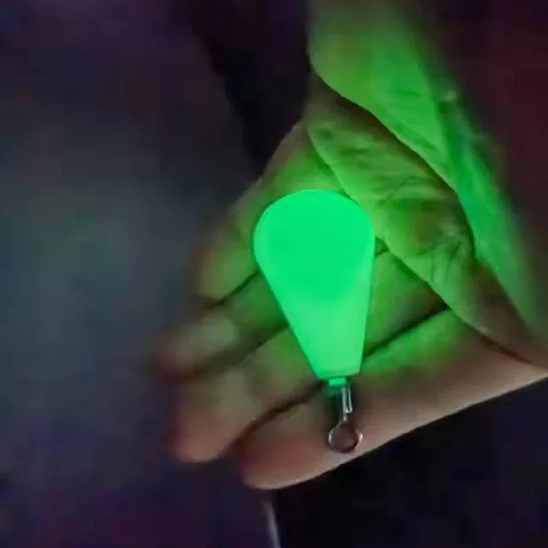 3 stücke Angeln Gewicht Platinen Leuchtende Teardrop Platinen mit Wirbel Schnell-Sinkende Snelled Haken Platinen Nacht Angeln Getriebe Zubehör – Detail 6