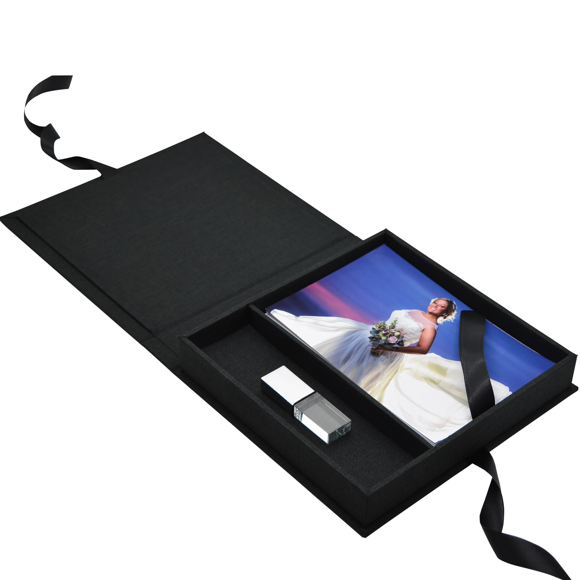 

Изготовленная на заказ фотокоробка из черного льна 4x6 дюймов со слотом для флэш-накопителя USB | Упаковка для свадебных сувениров | Подарки фотографа для клиентов