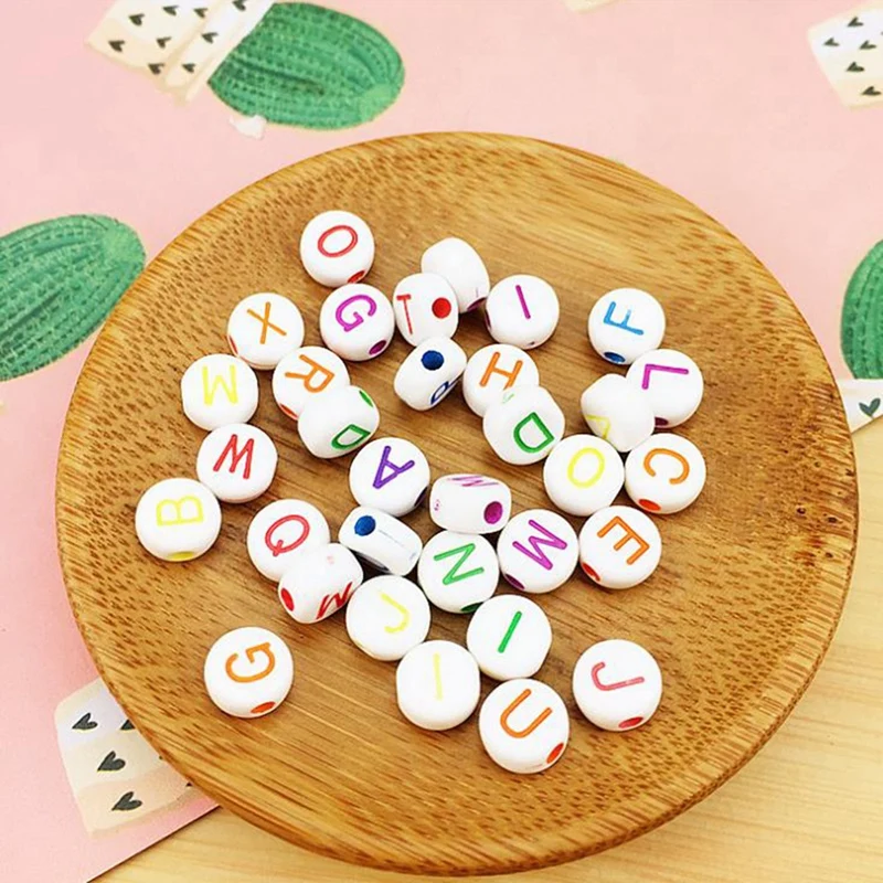 1100 Early Childhood Educational Puzzle Children Acrylic Letter Set Combination Letter Beads DIY Beaded Material