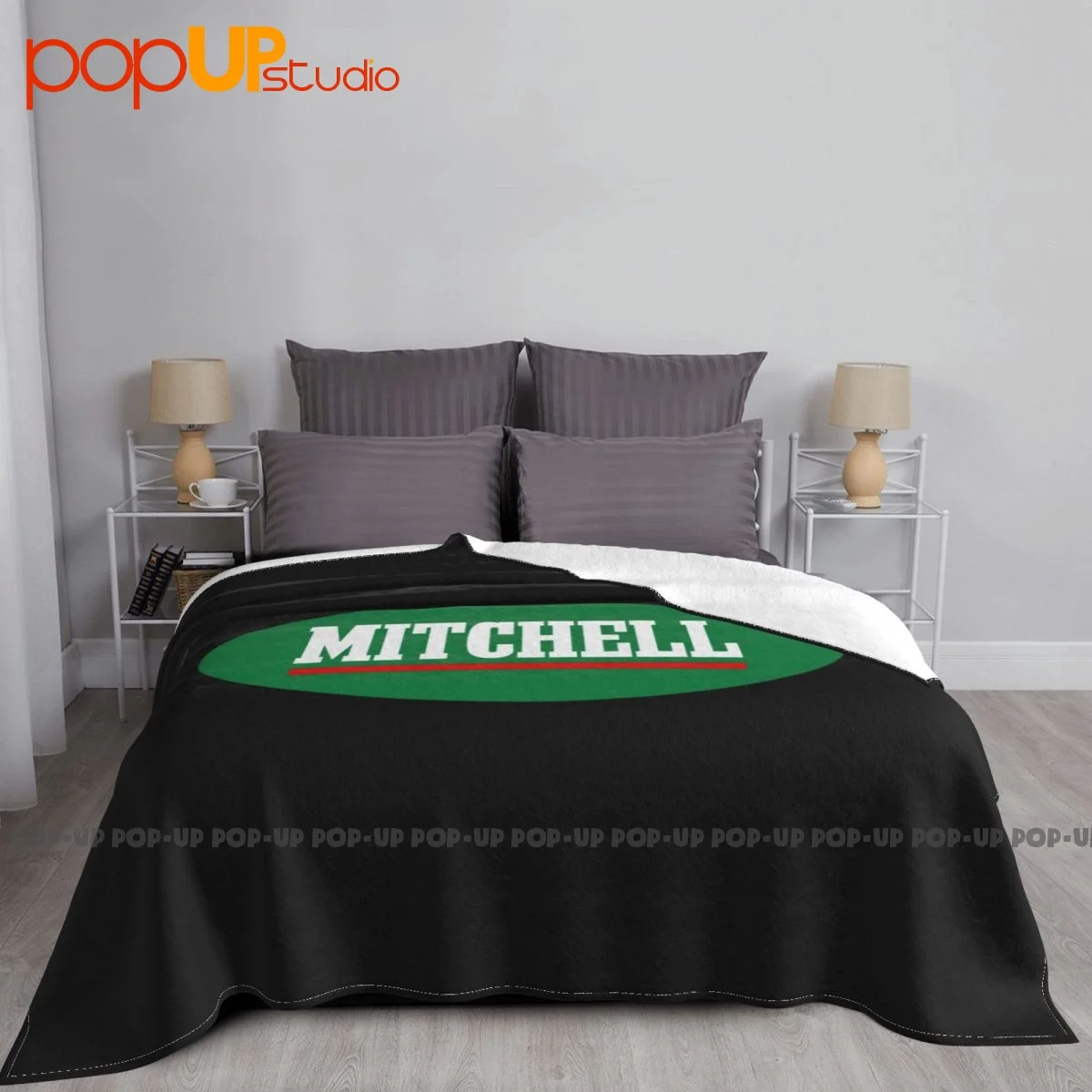 Mitchell Fishing Pure Fishing Tools Blanket Winter Home Decor Machine Washable