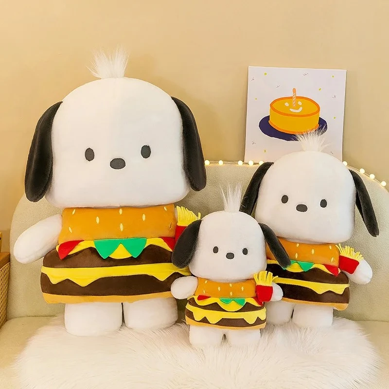 33 سنتيمتر سانريو همبرغر Pochacco أنيمي أفخم دمية محشوة الكرتون لينة محشوة وسائد فخمة دمية غرفة الديكور عيد الميلاد هدية عيد الميلاد
