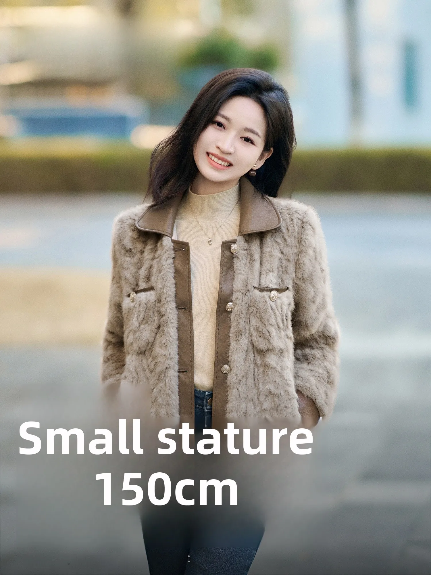 

Женское повседневное пальто из искусственного меха ягненка, приталенного кроя, из полиэфирного волокна, с длинными рукавами, на пуговицах