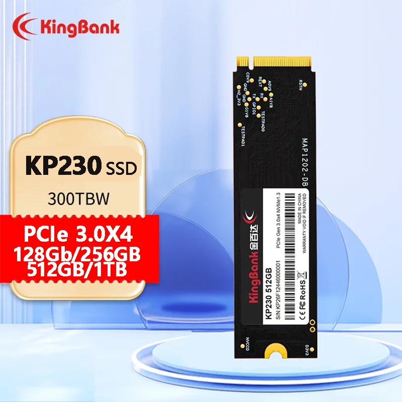 KingBank KP230 SSD NVMe M.2 PCIe 128GB 256GB 512GB 1TB Solid State