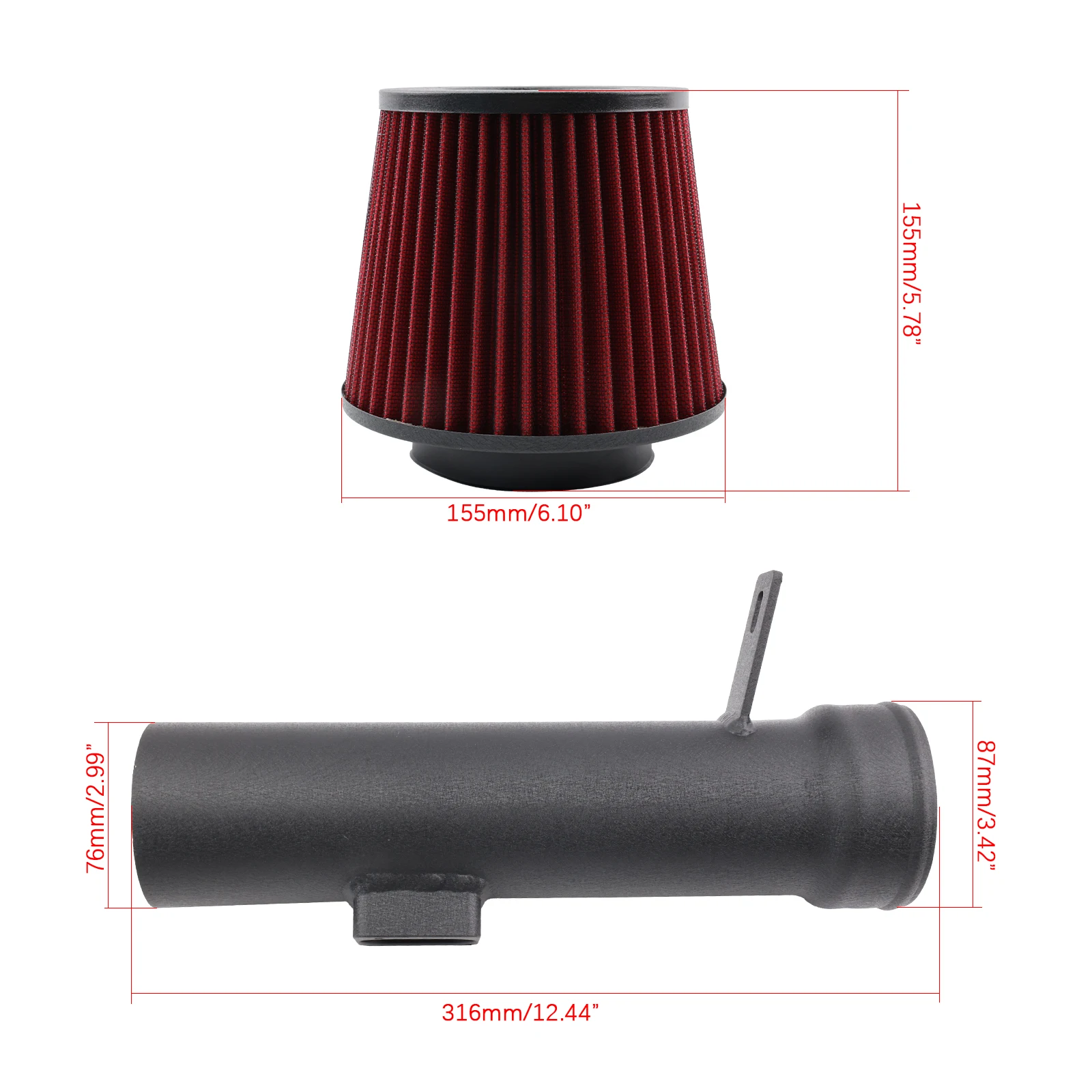 High-Performance Cold Air Intake System for BMW N13 1.6L Turbo Engines | Fits F20/F21/F30/F31 116i/118i/120i/316i/318i/320i