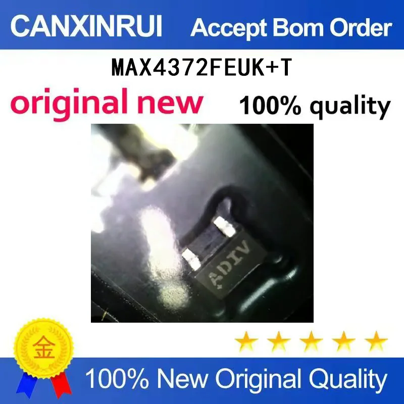 

(5-100 Pieces) Brand new original MAX4372FEUK+T SOT23-5 silk screen printing: ADIV current detection amplifier