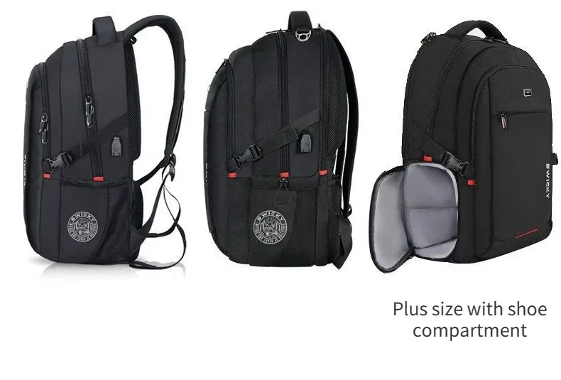 Swiss Army Knife-Mochila De Negocios impermeable para hombre, morral multifuncional de expansión para ordenador portátil de viaje, novedad de 2023