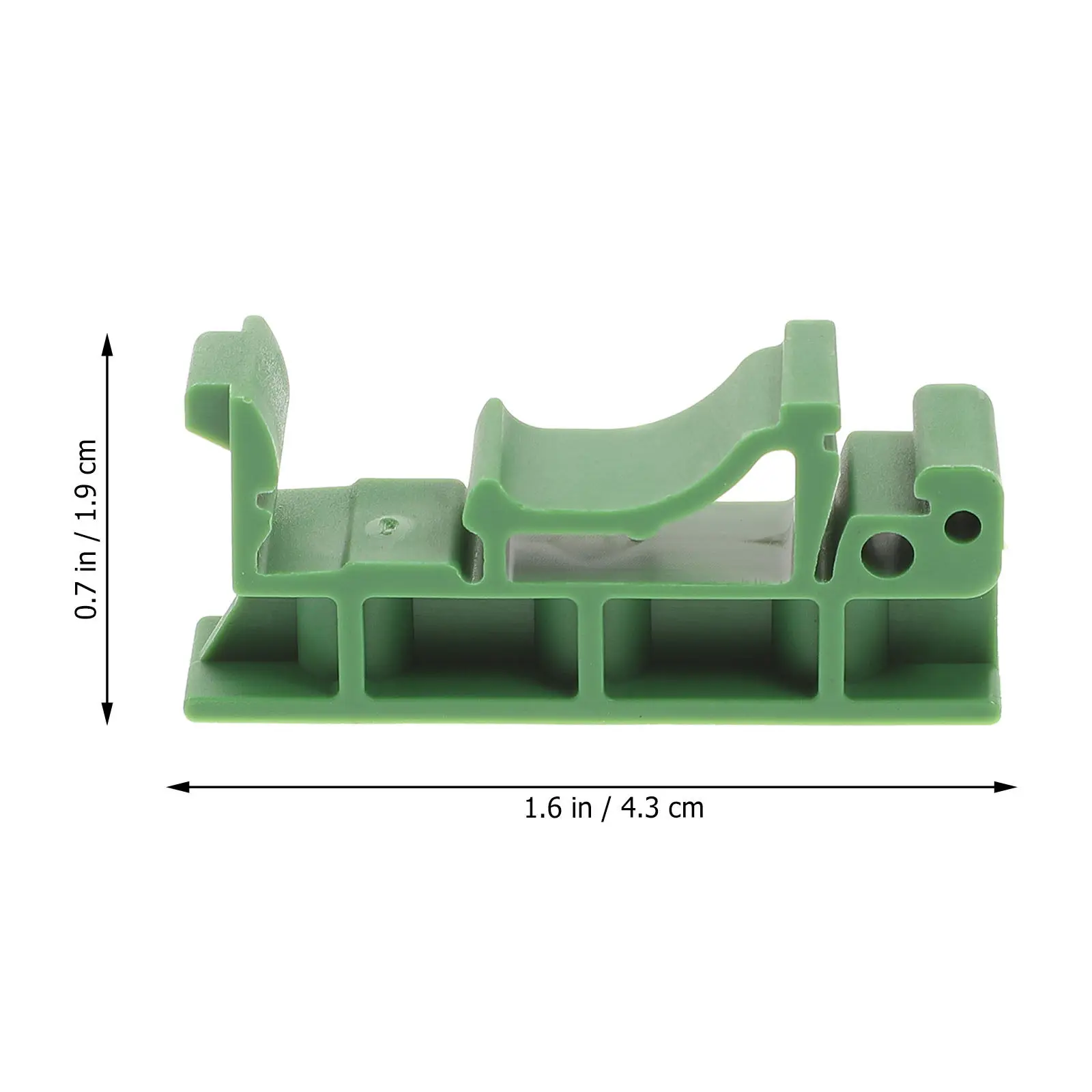 20Pcs Din Rail Carrier Clips Heavy Duty Nylon Pcb Mounting Bracket Secure Electronic Switching Devices Din Rail Pcb Holder