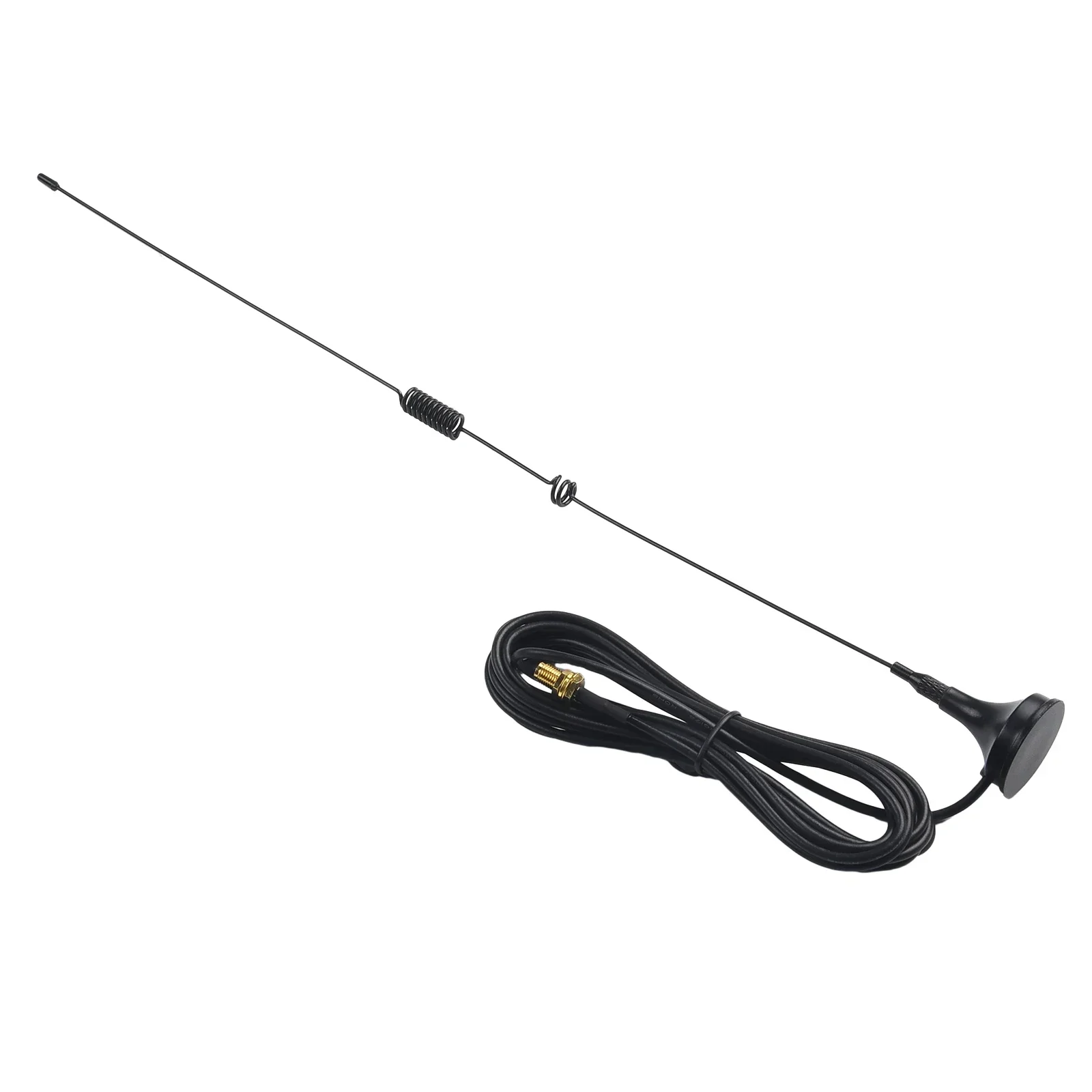 1pc RG-174 Line 300cm Car Roof Magnetic Antenna 144/433MHZ 9Dbi  SMA-Female Antenna Dual Band VHF/UHF Car Magnetic Antenna